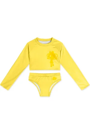 Lilica Ripilica Conjunto de Praia Manga Longa Com Proteção Solar Feminino Lilica