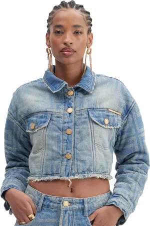 LANCA PERFUME Jaqueta Jeans Puffer AI23 Feminino