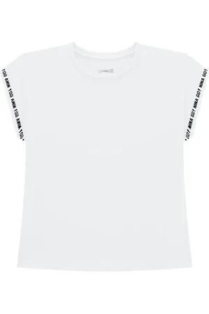 Nina Go Infantil - Blusa Tshirt em Meia Malha Feminina