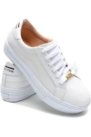 Polo Urban Tênis Casual Feminino Confort em Couro
