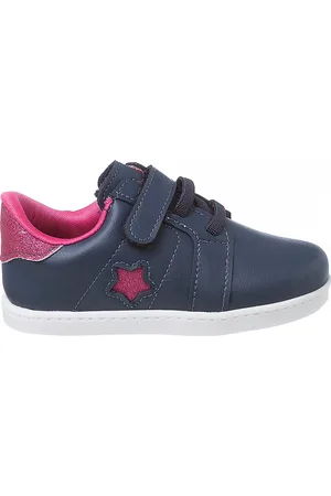 Footz Infantil - Tênis Feminino Pé com Pé Casual Meninas Neném Estrela Marinho