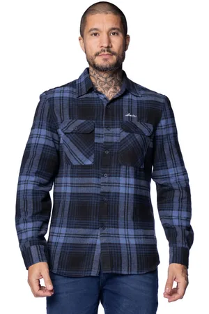 Dixie Camisa Masculina Flanela Xadrez