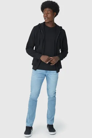 Malwee Calça Masculina Slim Cintura Média Em Jeans Com Elastano