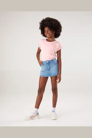 Nina Go Infantil - Blusa Tshirt em Meia Malha Feminina