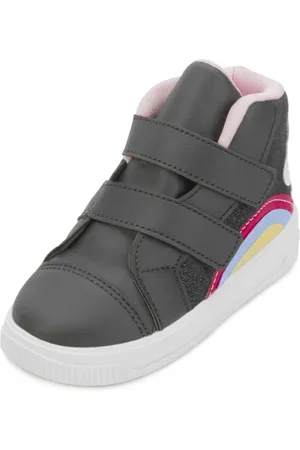 Slink Infantil - Tênis Botinha SK24-B5045/24 Preto-Rosa