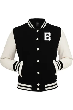 College4EVER Jaqueta College Americana Preta letra B Bordada