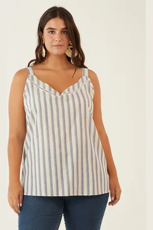 Malwee Blusa Viscose Fio Tinto Plus