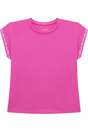 Nina Go Infantil - Blusa Tshirt em Meia Malha Feminina