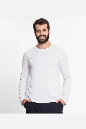 Kohmar Camiseta Manga Longa Masculina Meia Malha