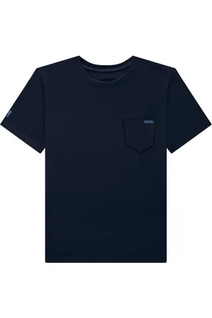 Onda Marinha Infantil - Camiseta em Meia Malha Masculina