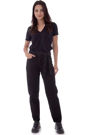 Opera Rock Calça Jeans Barrel Black