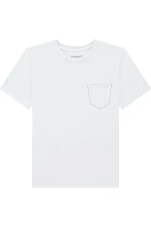 Onda Marinha Infantil - Camiseta em Meia Malha Masculina