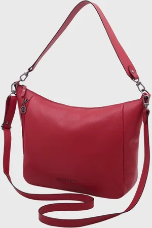 Mariart Bolsa Transversal Couro Lagos Cardeal