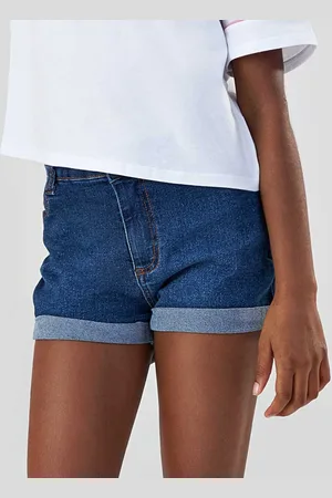 Nina Go Infantil - Short Jeans com Regulagem Interna Feminino