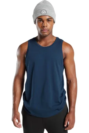 Di Nuevo Camiseta Regata Masculina Dry Fit Esportiva Marinho