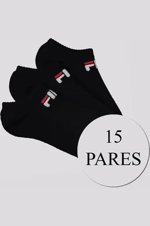 Fila Kit Meia Light 15 Pares Cano Curto