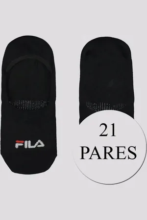 Fila Kit Meia 21 Pares Cano Invisível