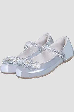 BEAKID Infantil - Sapatilha Feminina Estilo Boneca Com Flor Personalizada Casual E Social
