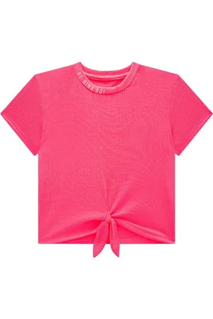 Nina Go Infantil - Blusa Boxy em Malha Canelada Feminino