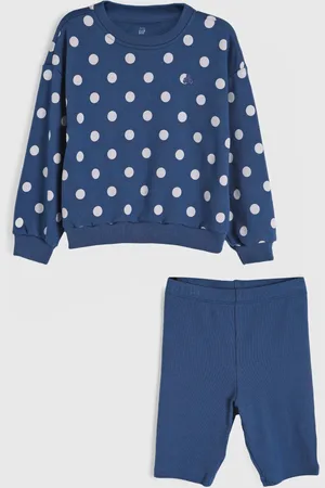 GAP Conjunto 2pçs Manga Longa Blusa E Bermuda Poá