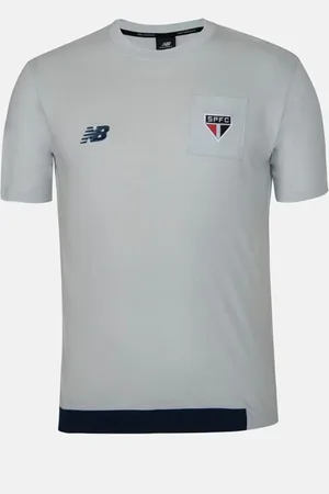 New Balance Camiseta Viagem I São Paulo 2024 Masculina CINZA