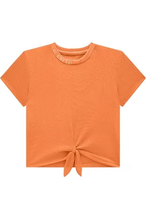 Nina Go Infantil - Blusa Boxy em Malha Canelada Feminino