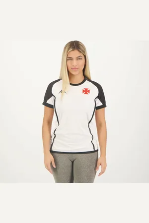 Kappa Camisa Vasco Supporter Basic Feminina Branca