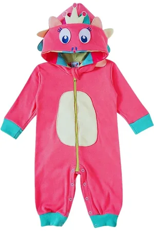 Tip Top Infantil - Macacão Menina Princesa Dino com Capuz