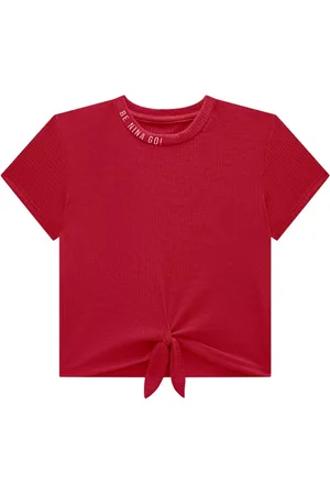 Nina Go Infantil - Blusa Boxy em Malha Canelada Feminino