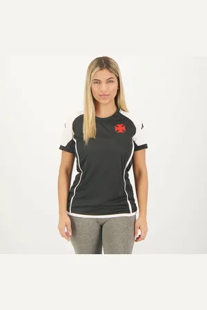 Kappa Camisa Vasco Supporter Basic Feminina Preta