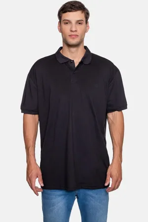 Fatal Camisa Polo Piquet Plus Size Preta