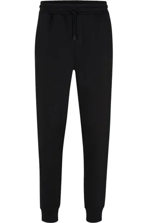 HUGO BOSS Calça Tracksuit Em Mescla De Algodão Com Detalhes De Strass