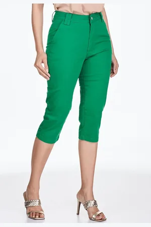 HNO Jeans Calça Capri Sarja Cintura Alta Basic