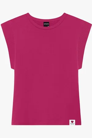 AMORA Infantil - Blusa Menina Magenta