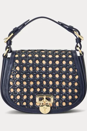 Ralph Lauren Bolsa Tiracolo Alça Dupla Azul-Marinho