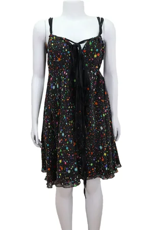 EMIGÊ Vestido Gloria Coelho Curto Amarração Poás Preto Produto Gentilmente Usado