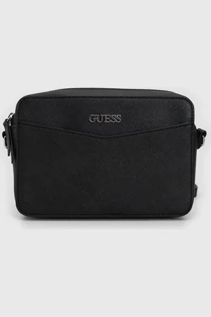 Guess Bolsa Transversal Alça Ajustável Preta