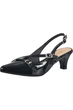 Gigil Sapato Feminino Scarpin Social Slingback Bico Fino Salto Fino Baixo
