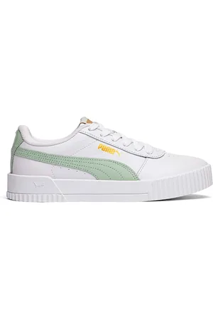 PUMA Tênis Feminino Carina Branco/verde