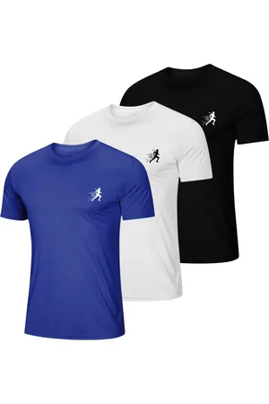 Relaxado Kit 3 Camiseta Masculina Esportiva Dry Camisa Gola Redonda Corrida