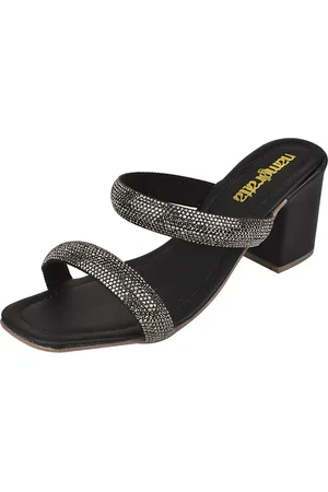 NAMORATTA Tamanco Classico com Duas tiras Grossas de Strass