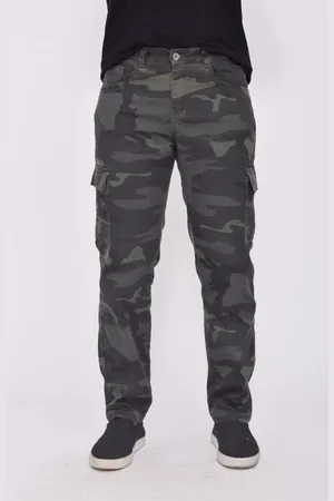 Alleppo Jeans Calça Camuflada Cargo Masculina