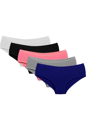 Sigh Kit 5 Calcinhas Cós Baixo Cotton Lingerie Feminina Algodão Multicor