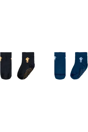 Onda Marinha Infantil - Kit Meia 2 Pares Antiderrapante Masculino