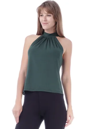 Amazonia Vital Blusa Trapézio Malha Musgo