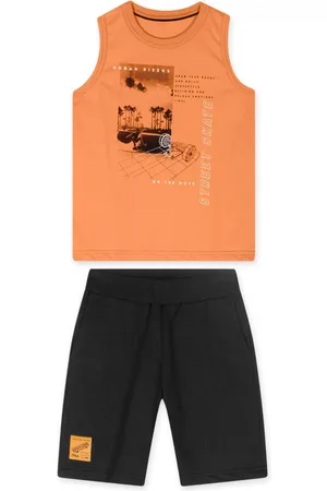 Marisol Infantil - Conjunto Curto Moletom Masculino