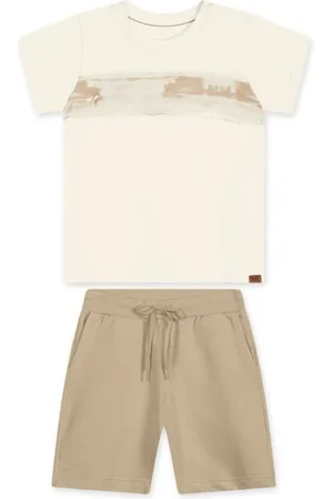 Marisol Infantil - Conjunto Curto Moletom Masculino