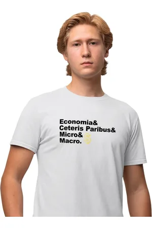 Genuine Camiseta Masculina Economia & Ceteris Paribus 100% Algodão
