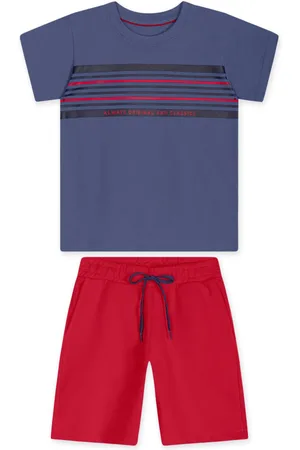 Marisol Infantil - Conjunto Curto Moletom Masculino