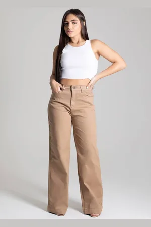 SAWARY Calça Sarja Wide Leg - 277191 -